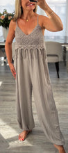 Load image into Gallery viewer, Jayde crochet trim jumpsuit