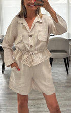 Load image into Gallery viewer, Lori linen short set