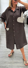 Load image into Gallery viewer, Alita sequin heart shirt dress
