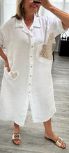 Load image into Gallery viewer, Alita sequin heart shirt dress
