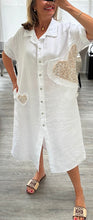 Load image into Gallery viewer, Alita sequin heart shirt dress
