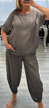 Load image into Gallery viewer, Amber short sleeve cotton set
