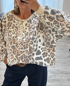 Annie animal print sweatshirt