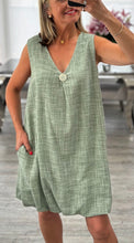 Load image into Gallery viewer, Bailey bubble hem dress
