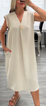 Load image into Gallery viewer, Bev frill shoulder midi dress
