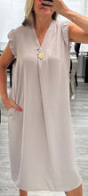 Load image into Gallery viewer, Bev frill shoulder midi dress
