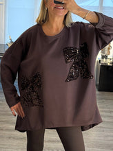 Load image into Gallery viewer, Bianca Sequin Bow Top
