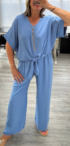 Bianca button tie front coord set