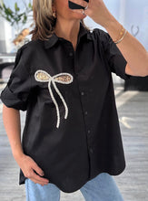 Load image into Gallery viewer, Bianca sequin bow shirt
