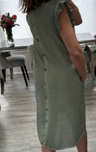 Load image into Gallery viewer, Bianca button back dress
