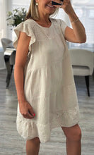 Load image into Gallery viewer, Blair broderie trim dress
