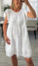 Load image into Gallery viewer, Blair broderie trim dress
