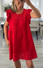 Load image into Gallery viewer, Blair broderie trim dress
