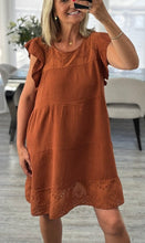 Load image into Gallery viewer, Blair broderie trim dress
