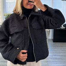 Load image into Gallery viewer, Bonnie boucle zip jacket
