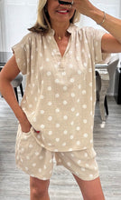 Load image into Gallery viewer, Bonnie polka dot short set
