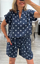 Load image into Gallery viewer, Bonnie polka dot short set
