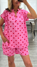 Load image into Gallery viewer, Bonnie polka dot short set
