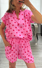 Load image into Gallery viewer, Bonnie polka dot short set

