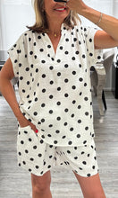 Load image into Gallery viewer, Bonnie polka dot short set

