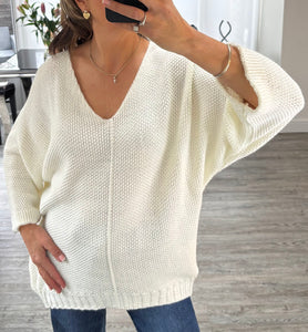 Camille waffle knit jumper