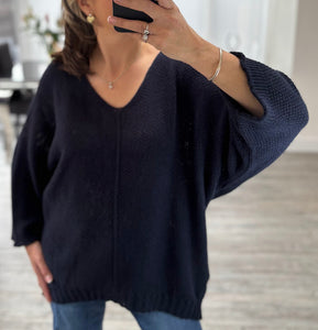 Camille waffle knit jumper