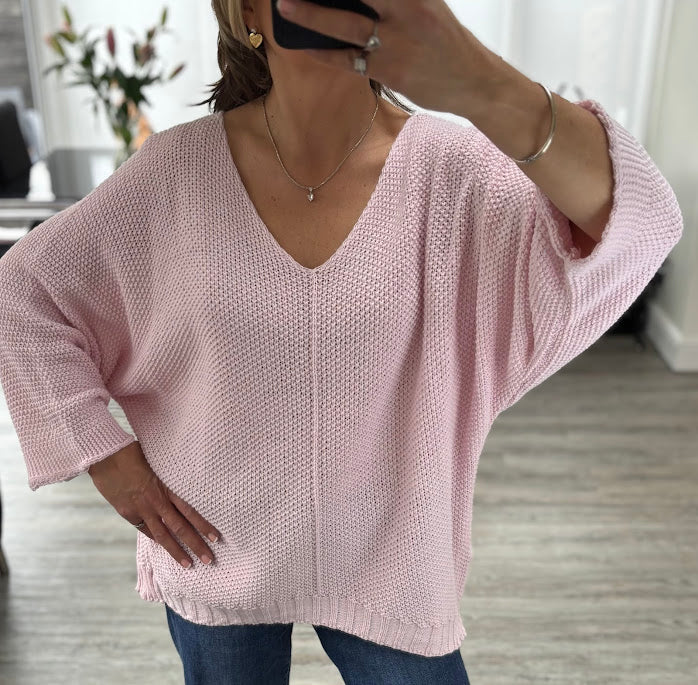 Camille waffle knit jumper