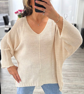 Camille waffle knit jumper