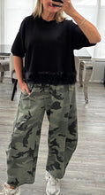 Load image into Gallery viewer, Carly camo barrel trouser
