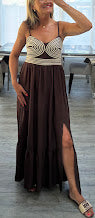 Load image into Gallery viewer, Cassie corrded detail maxi
