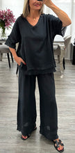 Load image into Gallery viewer, Celia v neck cotton set
