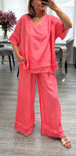 Load image into Gallery viewer, Celia v neck cotton set
