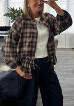 Load image into Gallery viewer, Charley check bomber jacket
