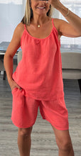 Load image into Gallery viewer, Cherry cheesecloth short set

