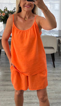 Load image into Gallery viewer, Cherry cheesecloth short set
