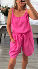 Load image into Gallery viewer, Cherry cheesecloth short set
