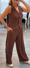 Load image into Gallery viewer, Christi crinkle waistcoat set
