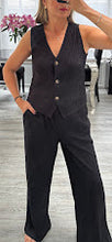 Load image into Gallery viewer, Christi crinkle waistcoat set

