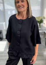 Load image into Gallery viewer, Ciara lace trim cardigan
