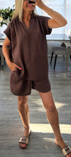 Load image into Gallery viewer, Claudia cheesecloth short set
