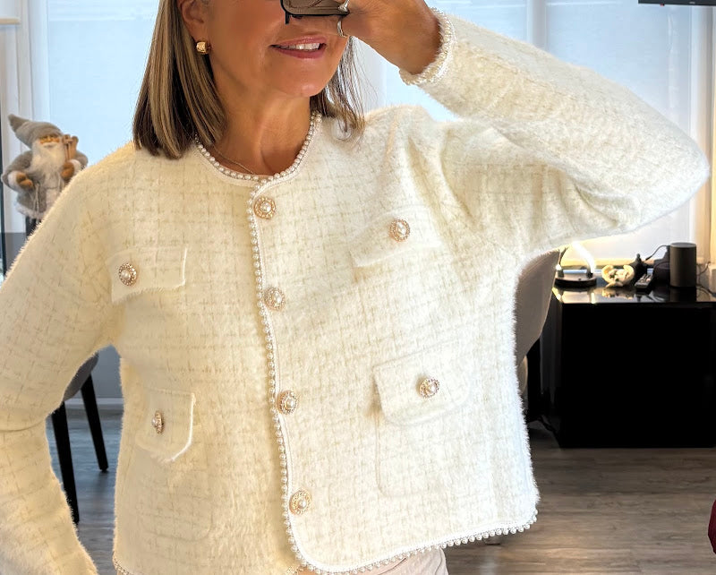 Claudia cream cardigan