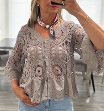 Load image into Gallery viewer, Daphne crochet cardigan
