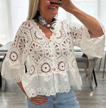 Load image into Gallery viewer, Daphne crochet cardigan
