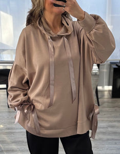 Dione Ribbon Side Hoodie