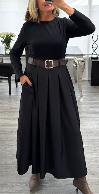 Dione belted dress