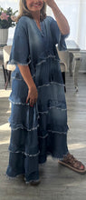 Load image into Gallery viewer, Dixie denim v neck dress
