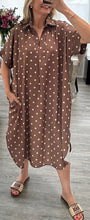 Load image into Gallery viewer, Dottie polka dot shirt dress
