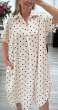 Load image into Gallery viewer, Dottie polka dot shirt dress
