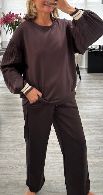 Ellie pleated sleeve set