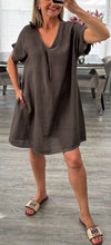 Load image into Gallery viewer, Elsie v neck tunic dress
